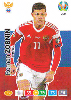 Roman Zobnin Russia Panini UEFA EURO 2020#290